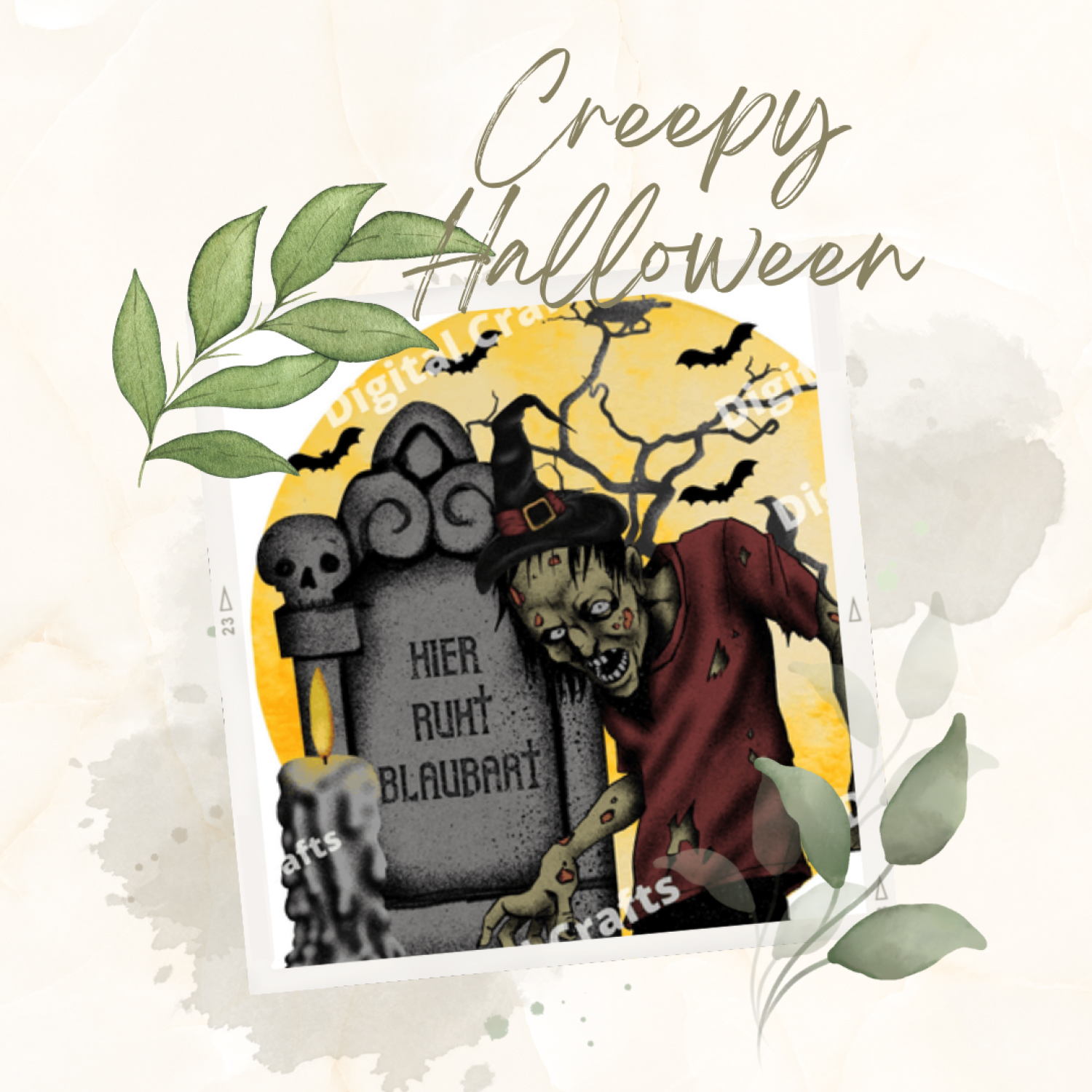 Creepy Halloween Clipart,Halloween Scary.