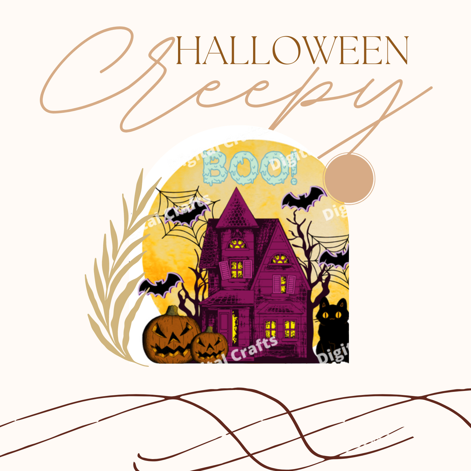 Creepy Halloween Clipart,Halloween Scary.