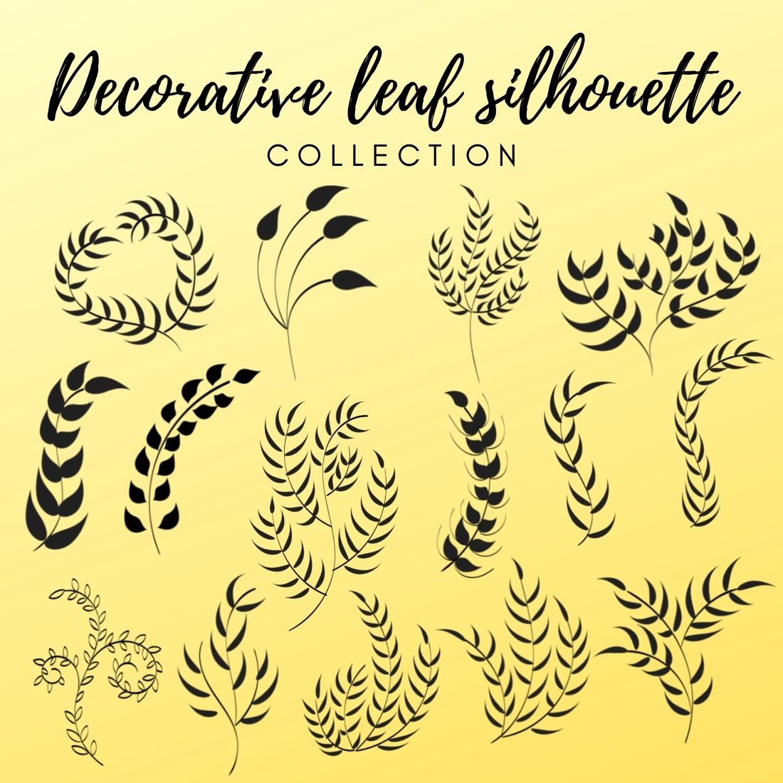 15 Decorative Leaf Silhouette - Only $8 cover image.