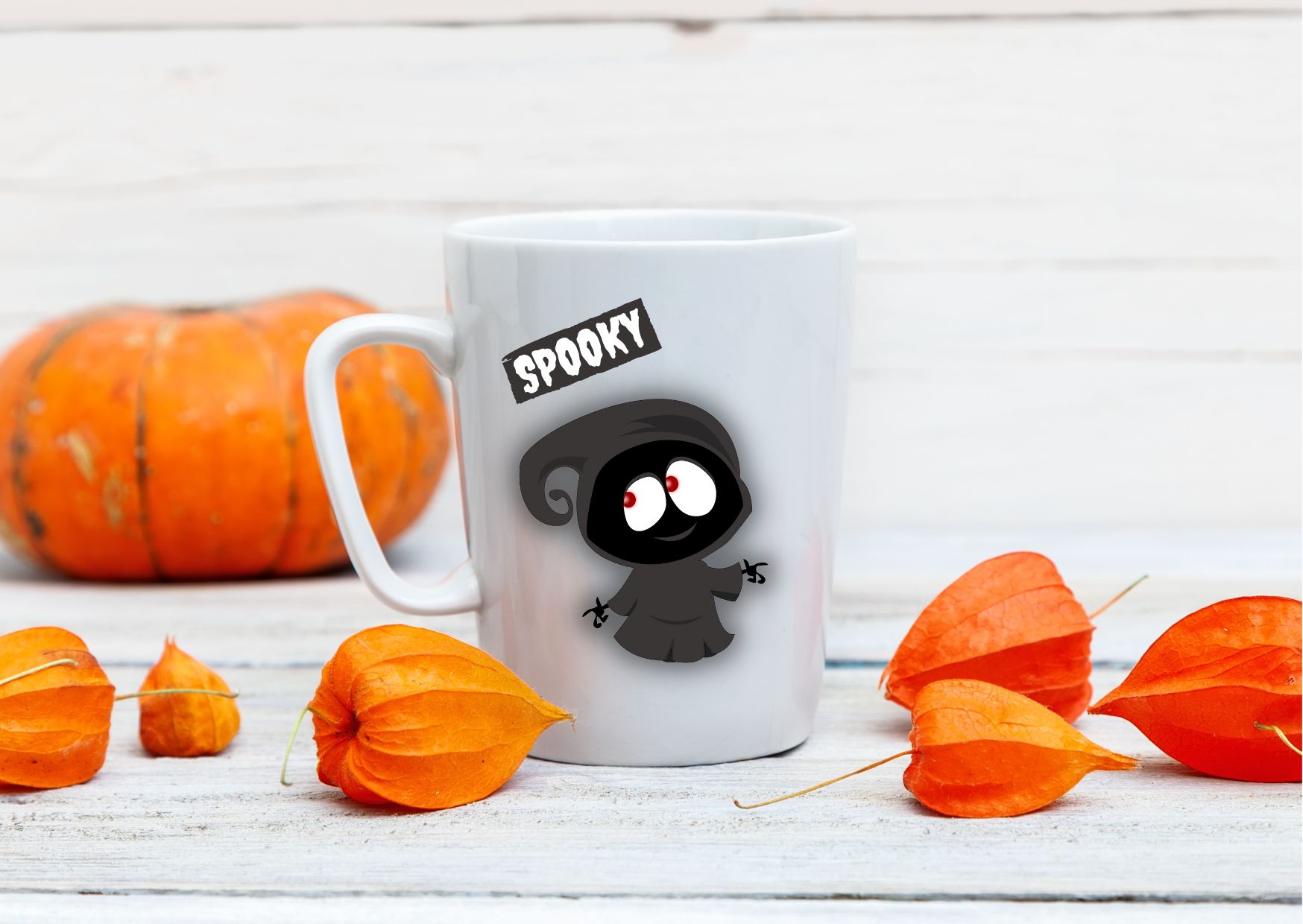 Halloween Spooky Bundle mug mockup.