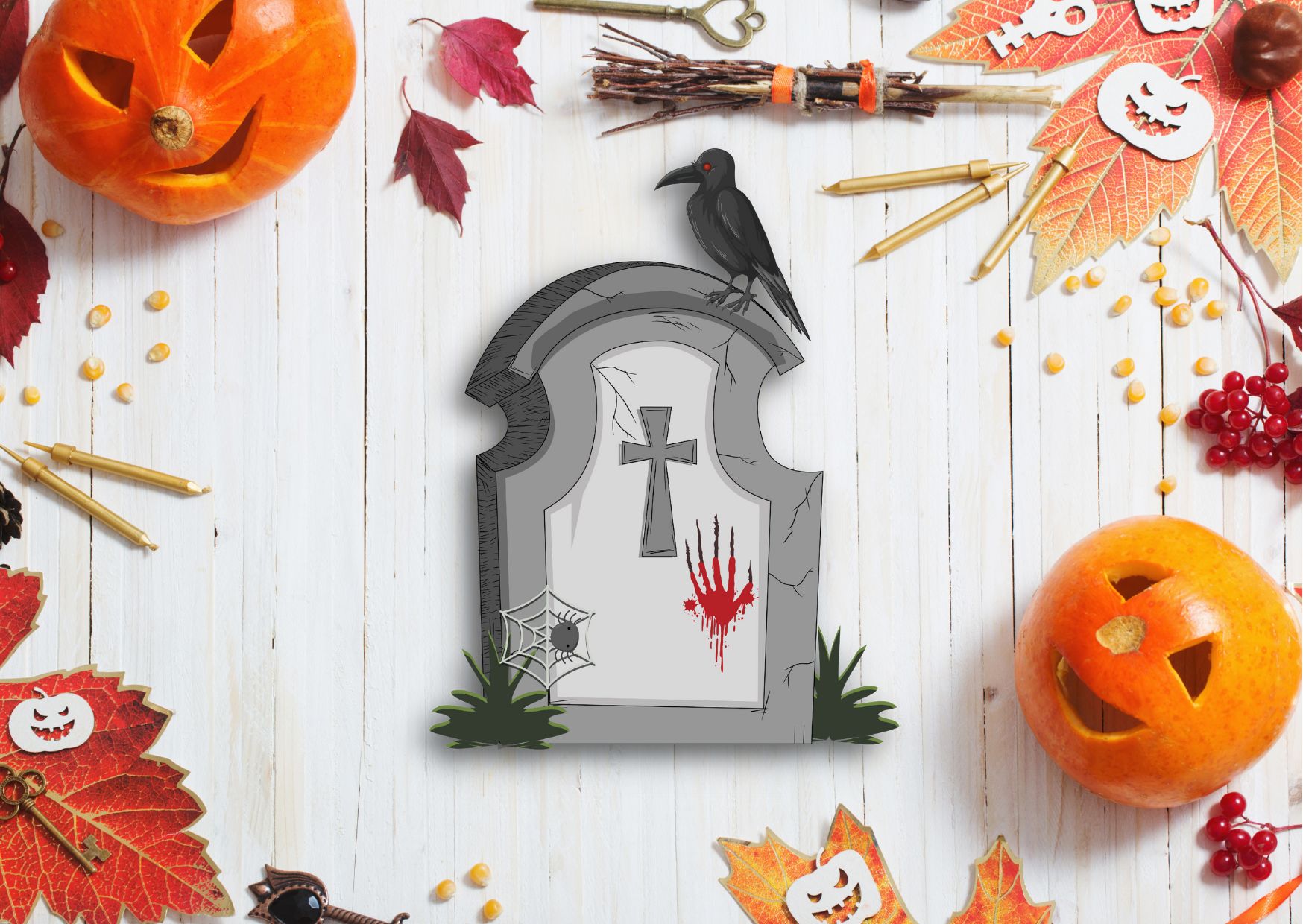 Mega Halloween Bundle - 25 Editable Designs facebook image.