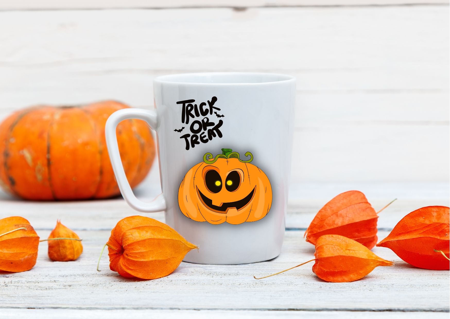 Halloween Pumpkin Moods Bundle – 5 Designs mug mockup.