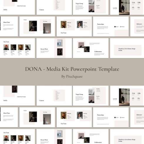 DONA - Media Kit Powerpoint Template.