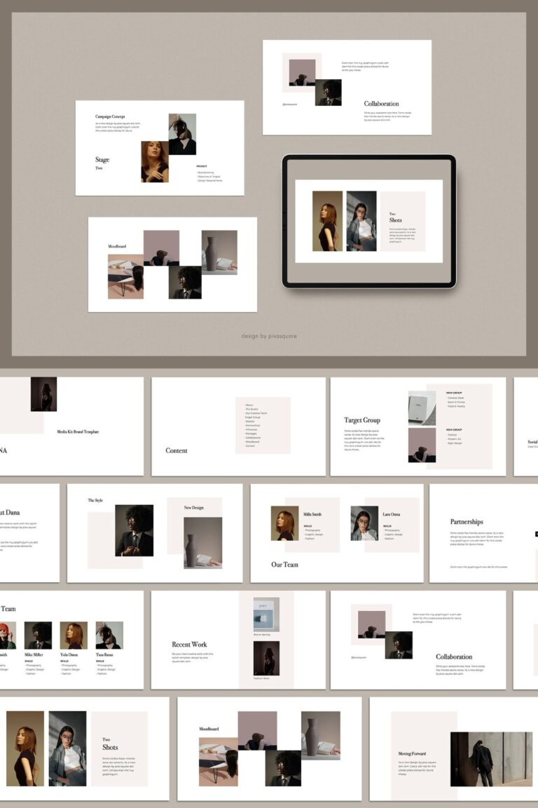 DONA - Media Kit Powerpoint Template – MasterBundles