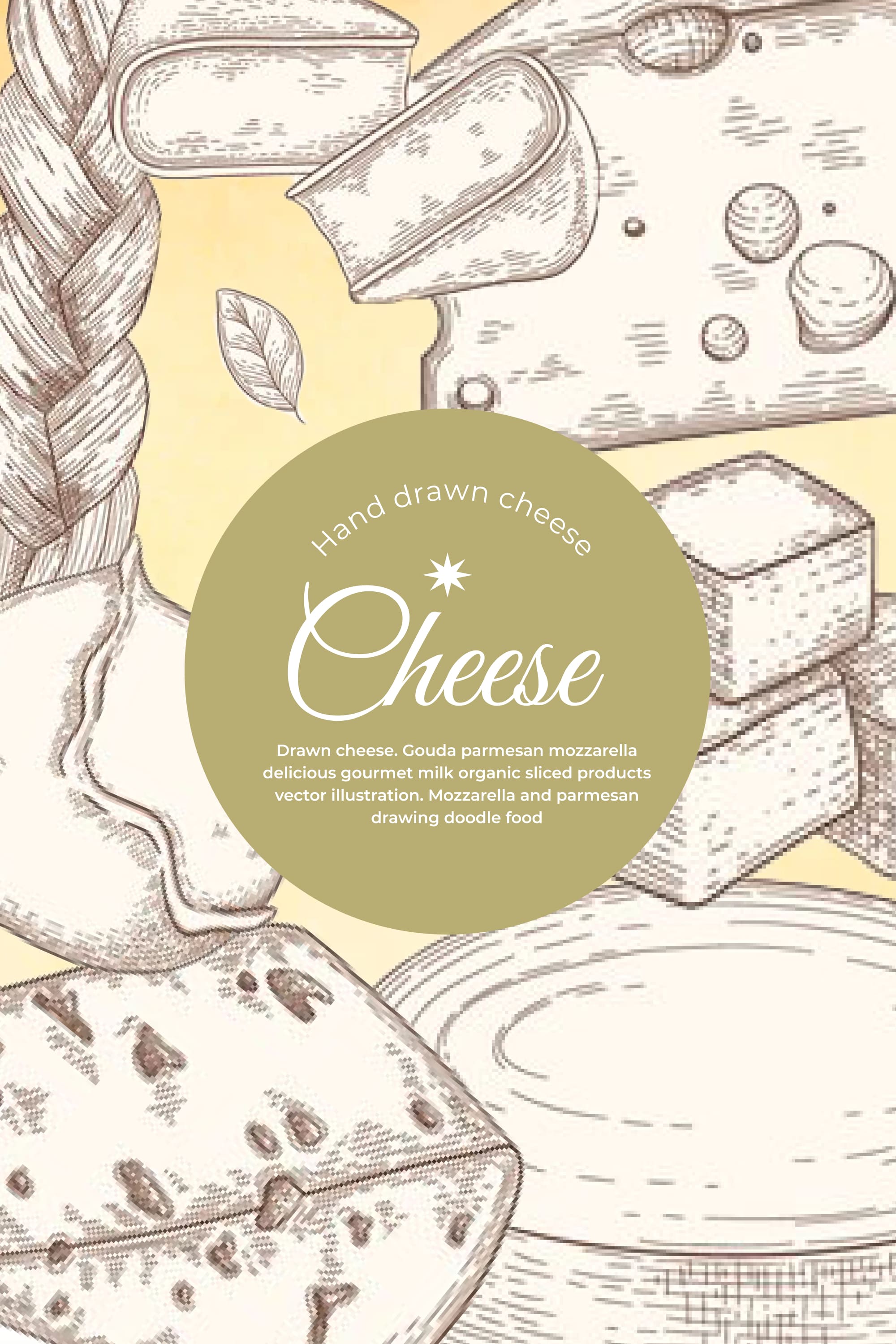 Cover of excellent images of various types of cheeses.
