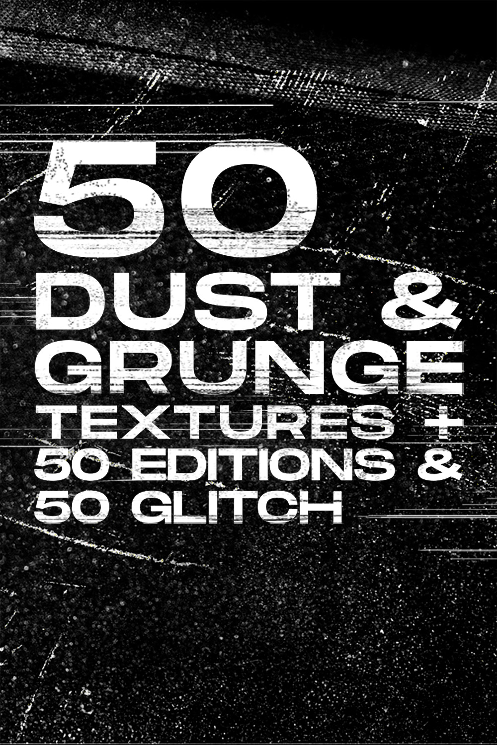 Dust Grunge Textures and Glitch Editions Pinterest image.