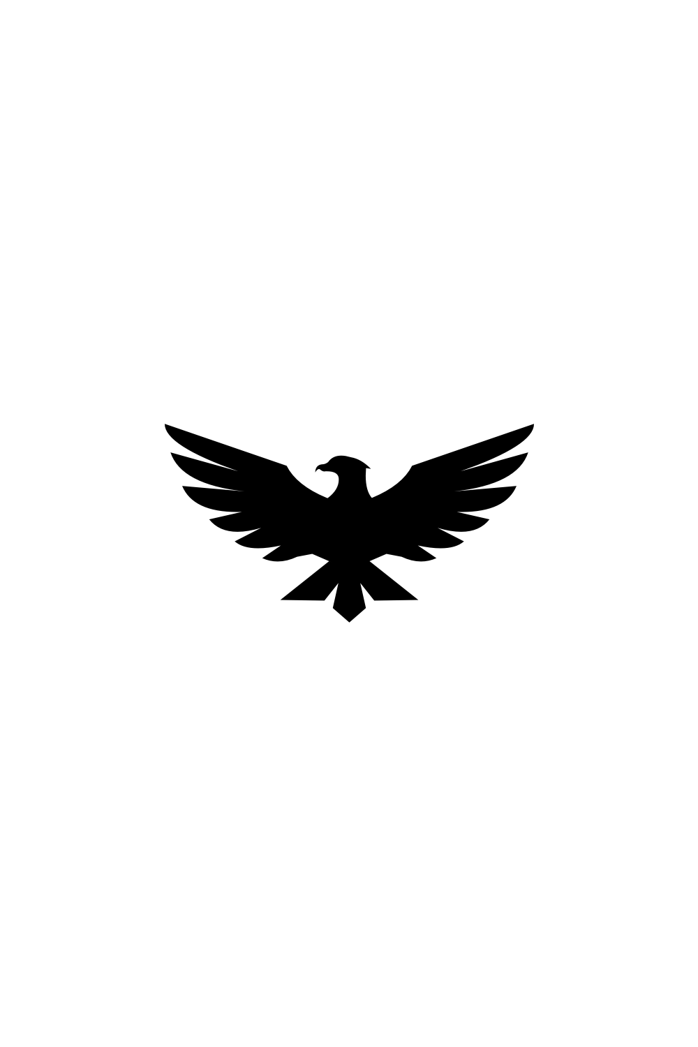 Eagle Bird Logo Template Vector Icon pinterest image.