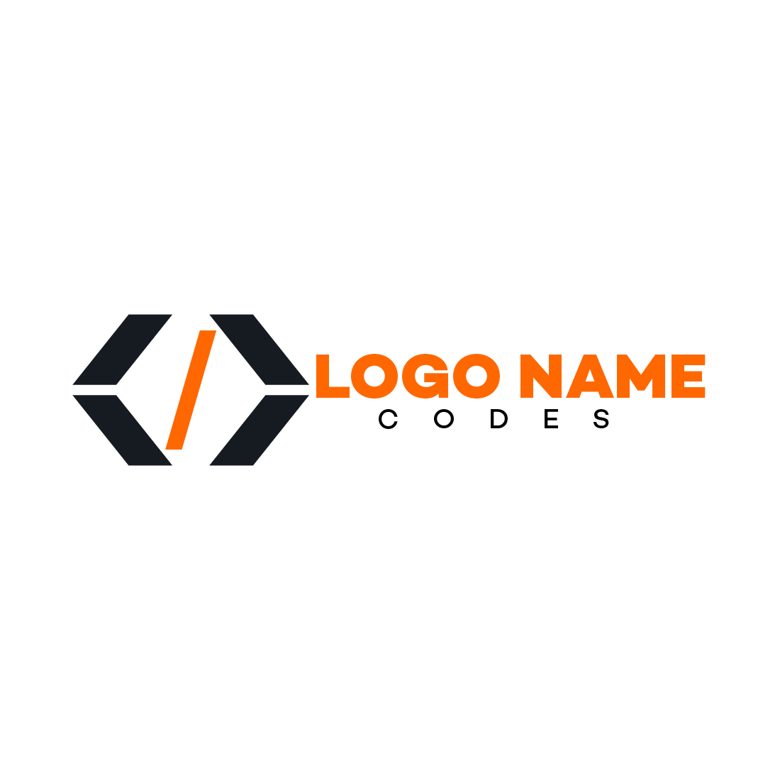 Coding Logo Template cover image.
