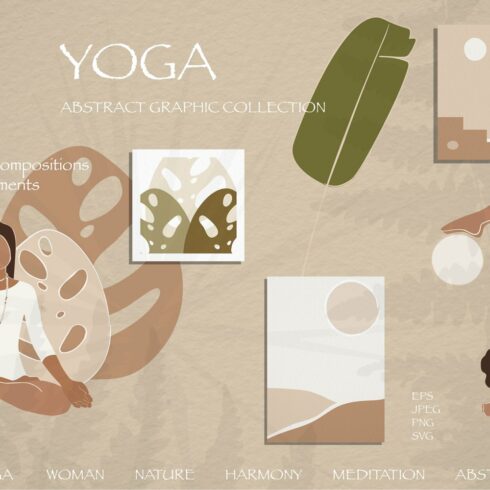 Yoga Abstract Graphic Collection | Master Bundles