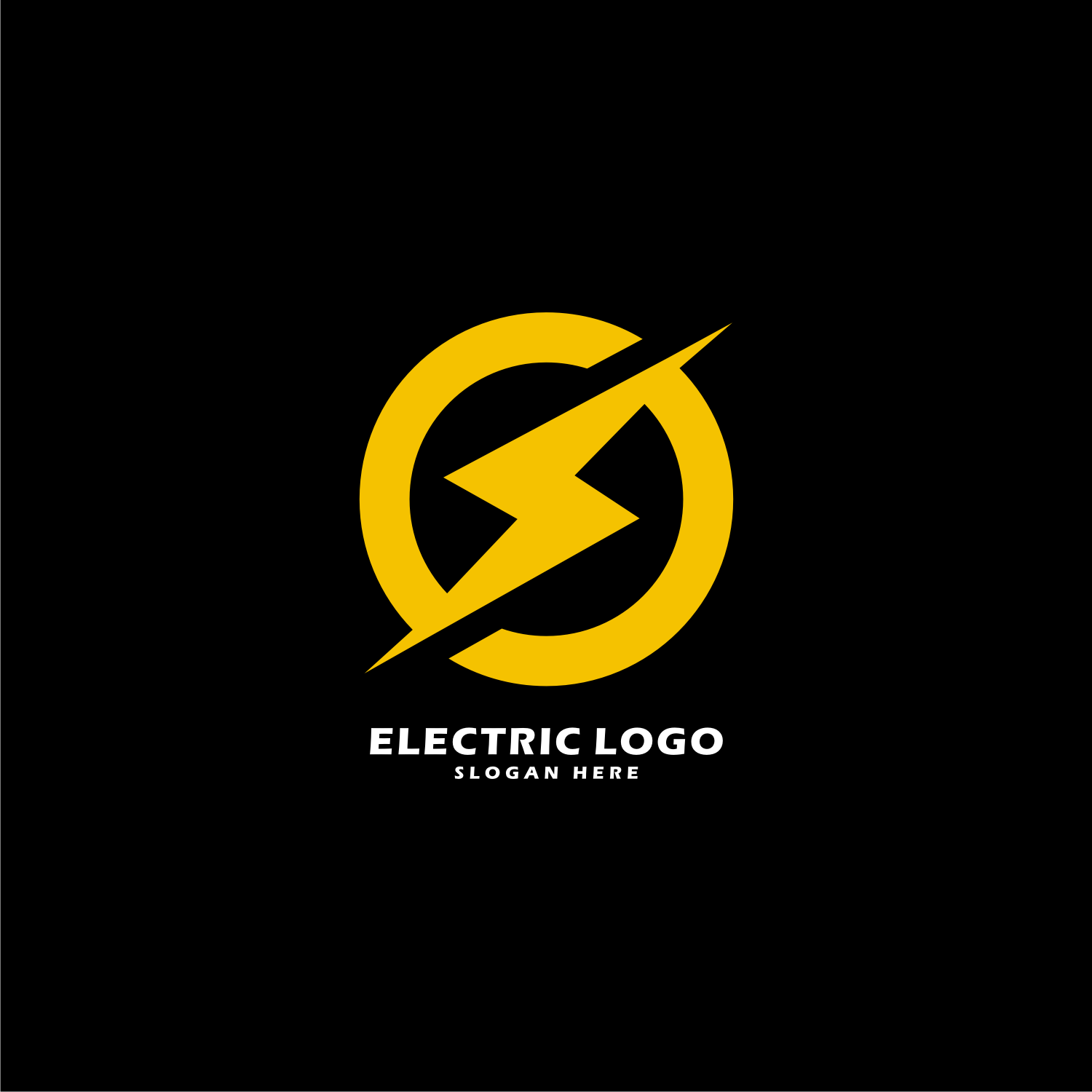 Electric Power Vector Logo Design Element cover image.