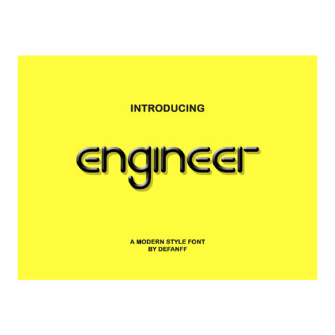 Engineer Modern Style Font cover image.