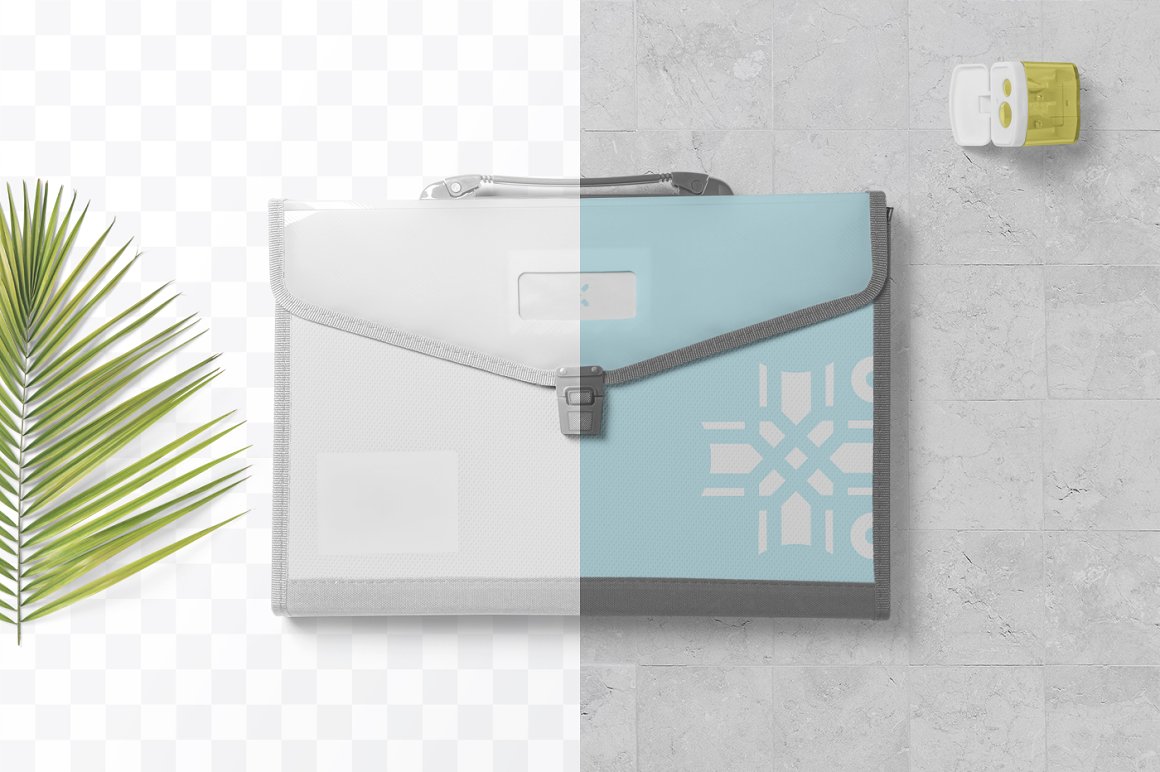 Convert envelope file folders with plain designs to colorful.