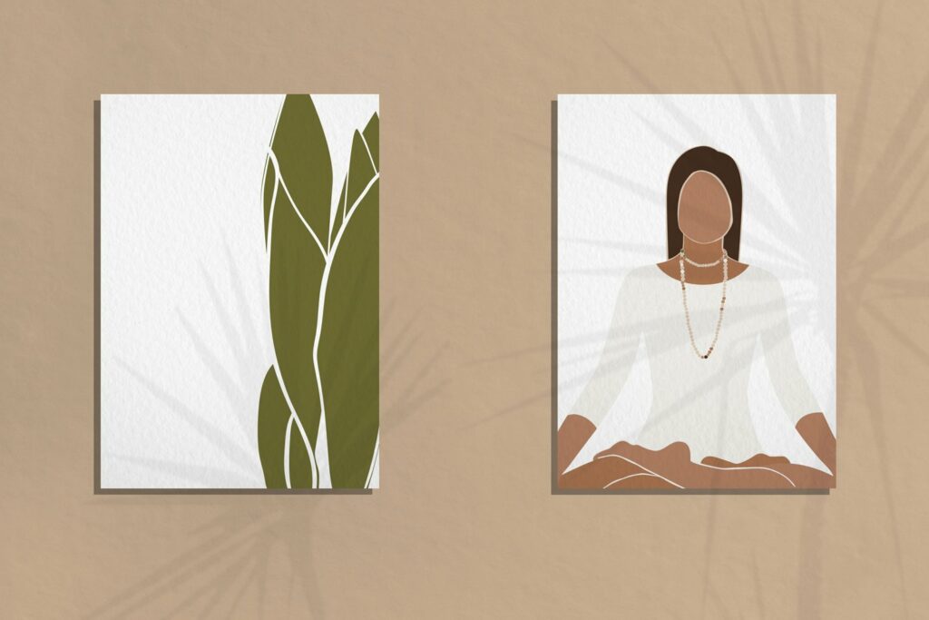 Yoga Abstract Graphic Collection – MasterBundles