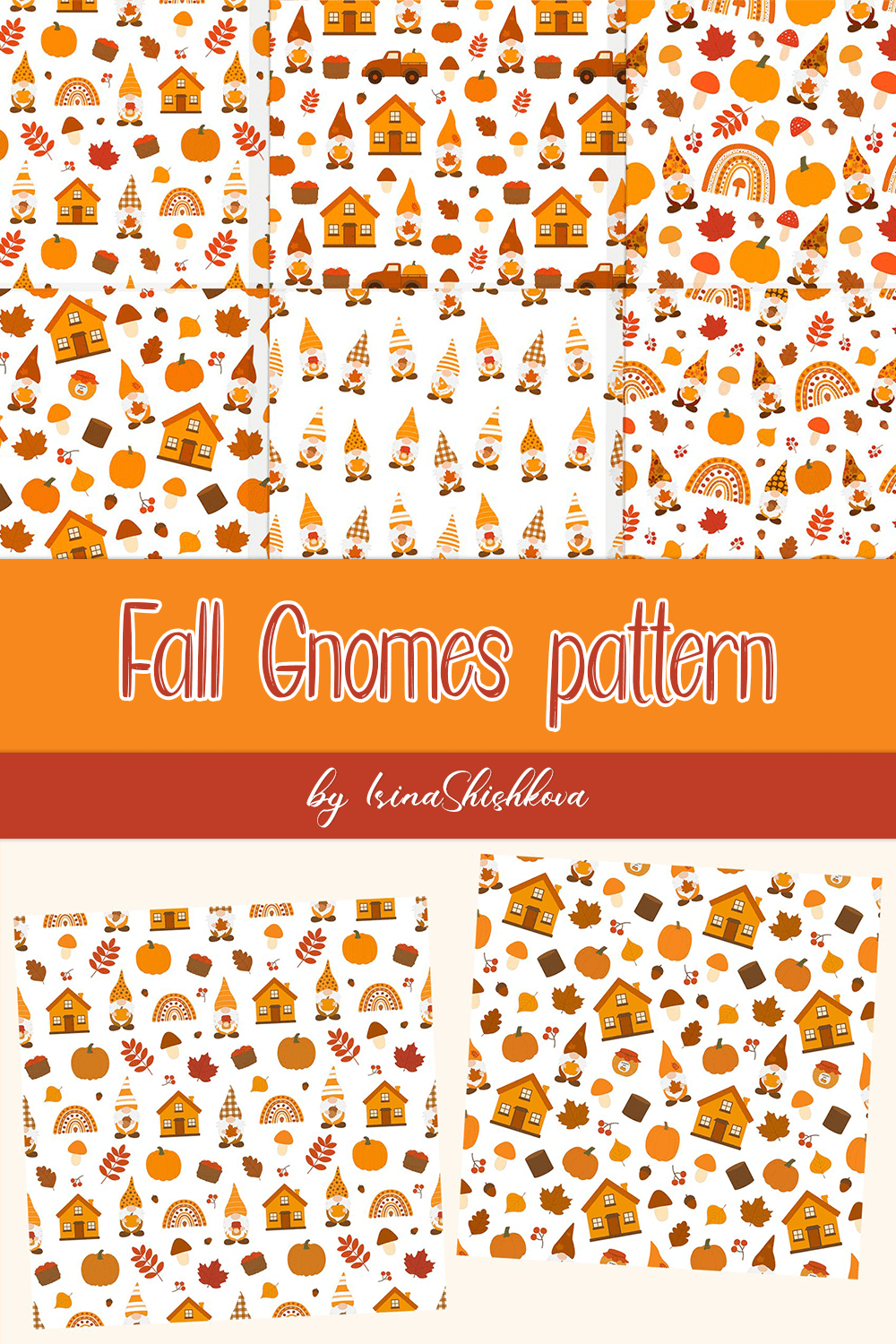 fall gnomes pattern pinterest