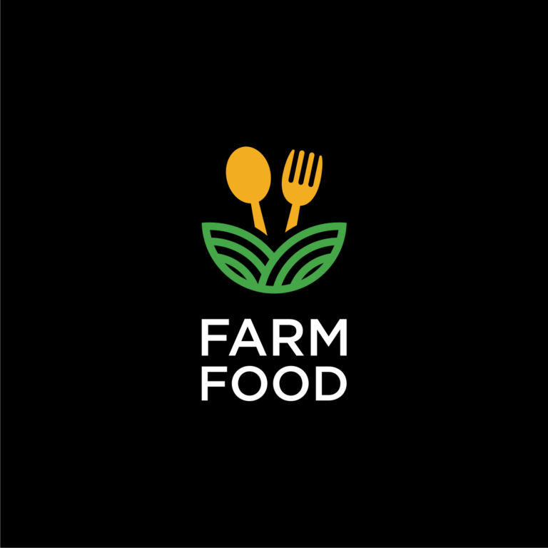 farm food logo design vector | MasterBundles