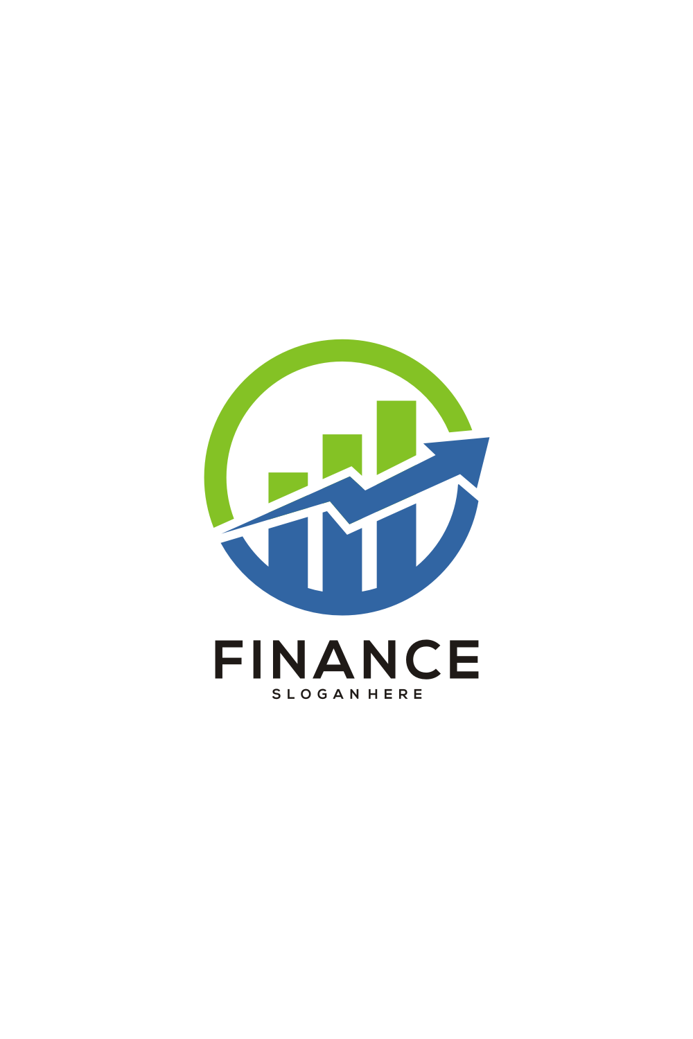 Business Finance Logo Template Vector Icon Design pinterest image.