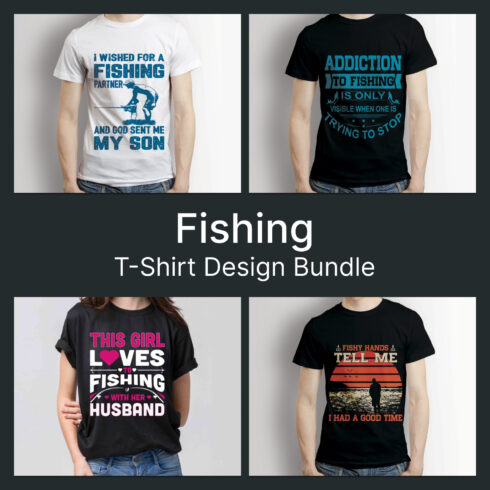 Fishing T-shirt Design Bundle.