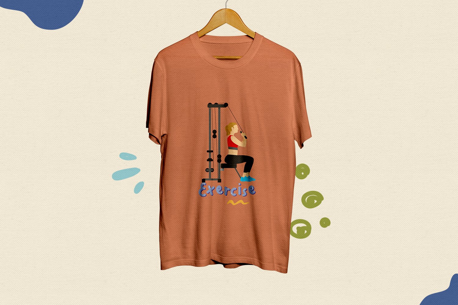 T-shirt with prints image of a sports simulator.
