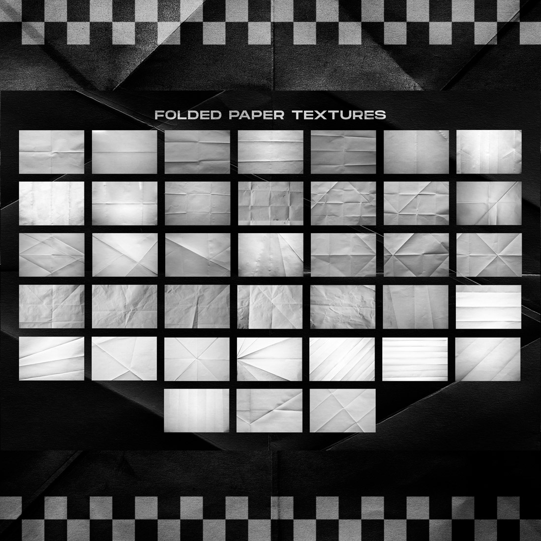 Folded Paper Textures Collection Preview image.