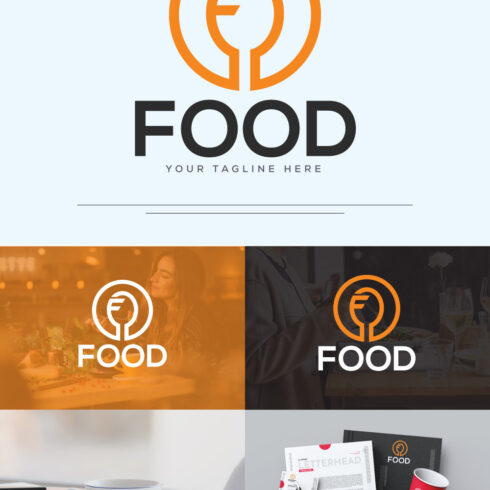 Letter F - Food Logo | MasterBundles