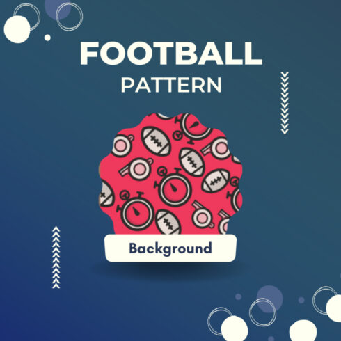 12 Football Seamless Pattern Background.