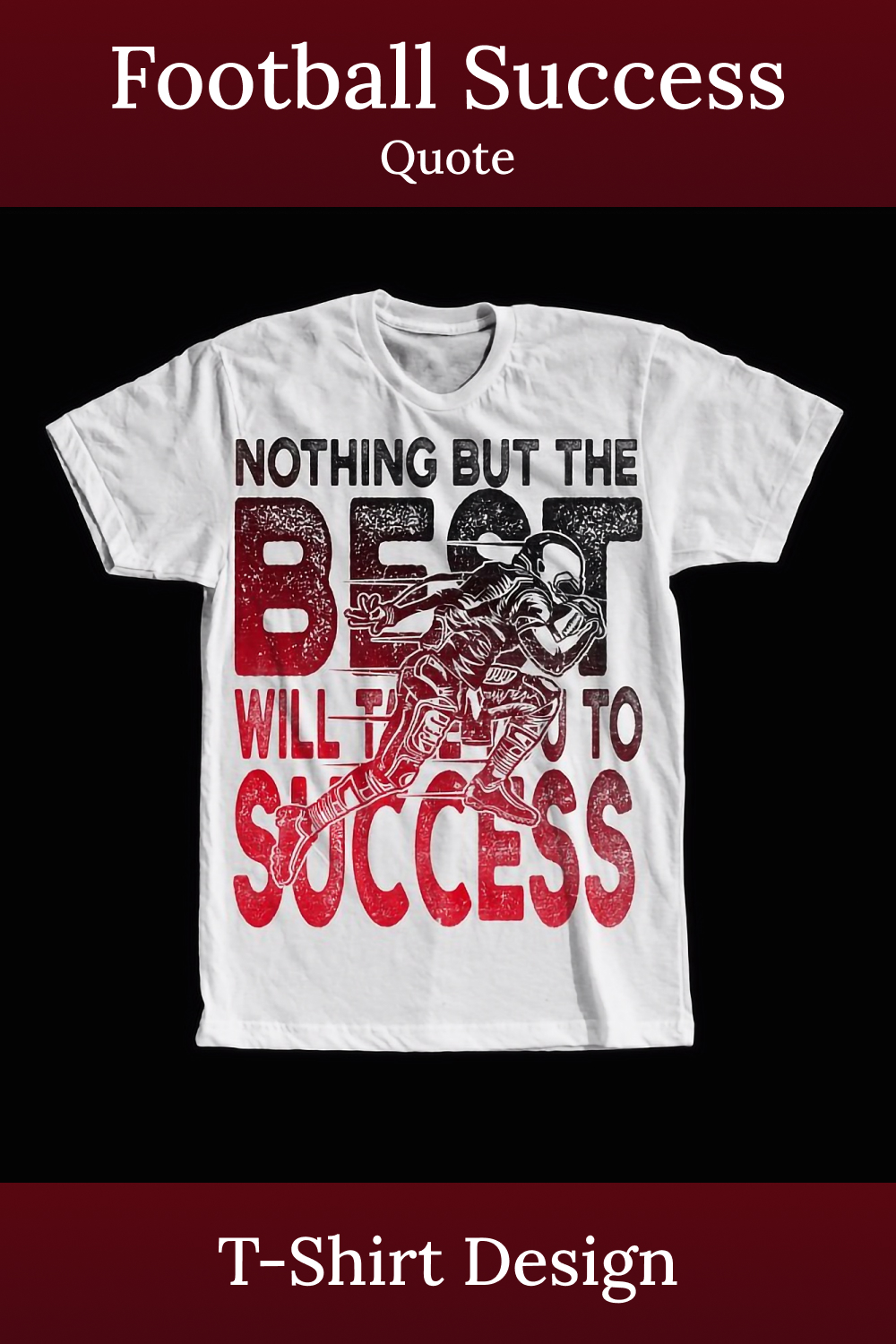 football success quote tshirt design 02