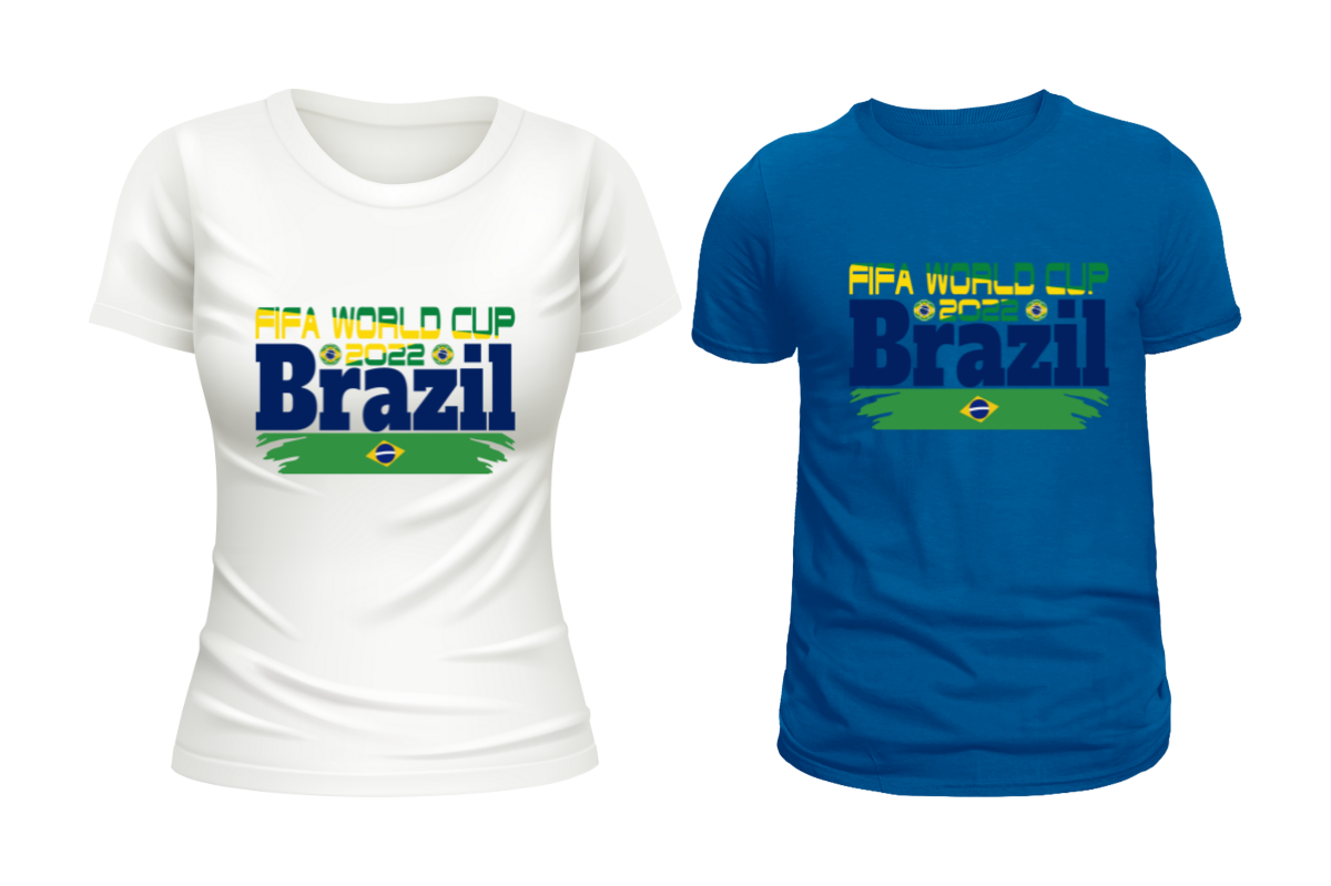 FIFA World Cup 2022 T-Shirts Desing 30 SVG Bundles, brazil quotes t shirt design.