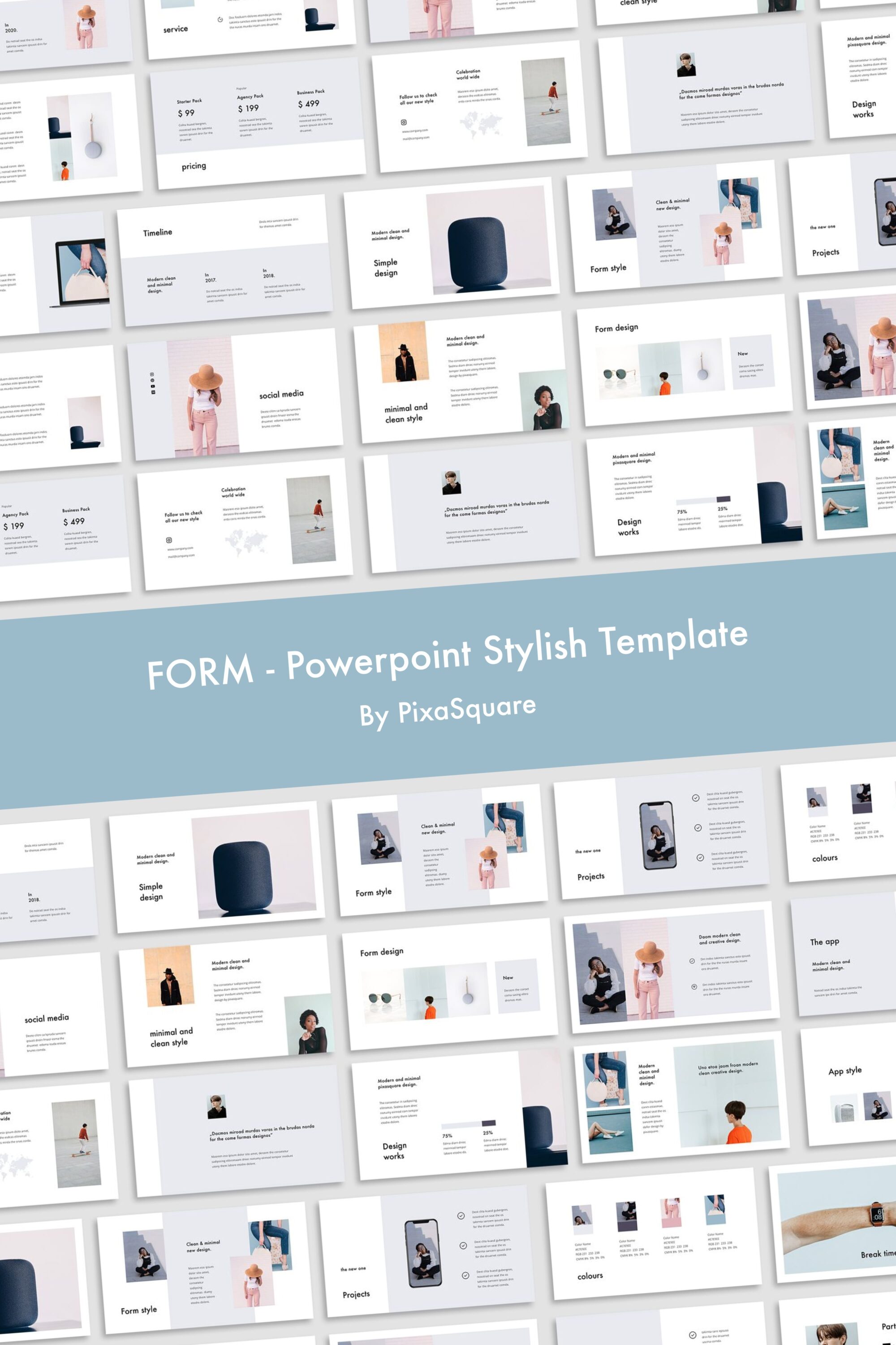 form powerpoint stylish template 03