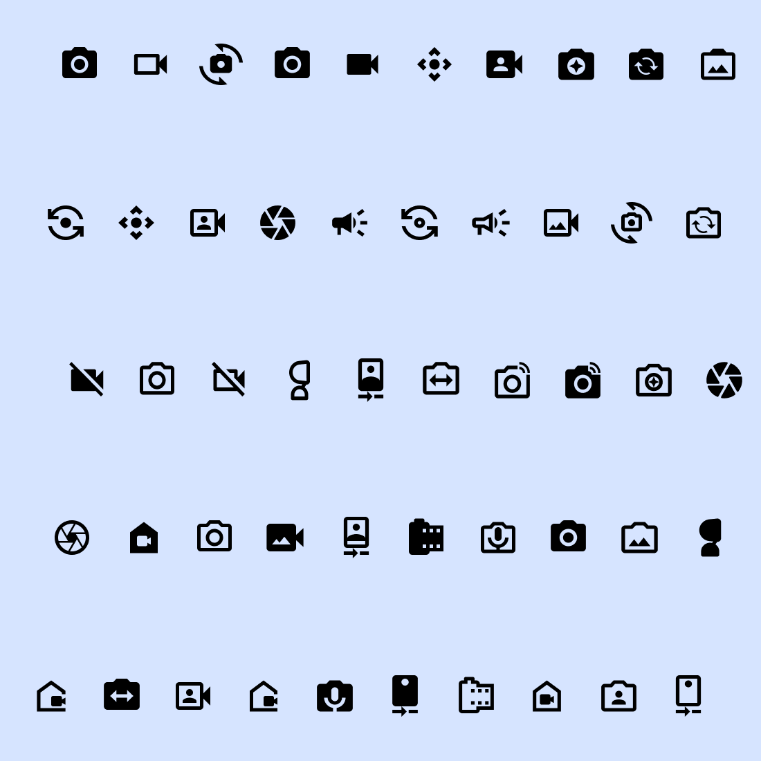 50 Google Material UI Icons Bundle MasterBundles