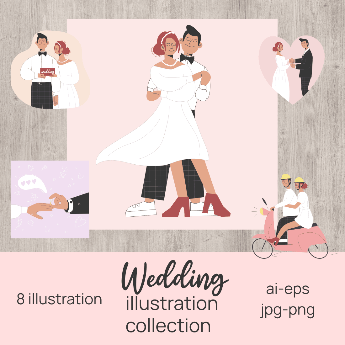 Collection of Wedding Illustration cover image.