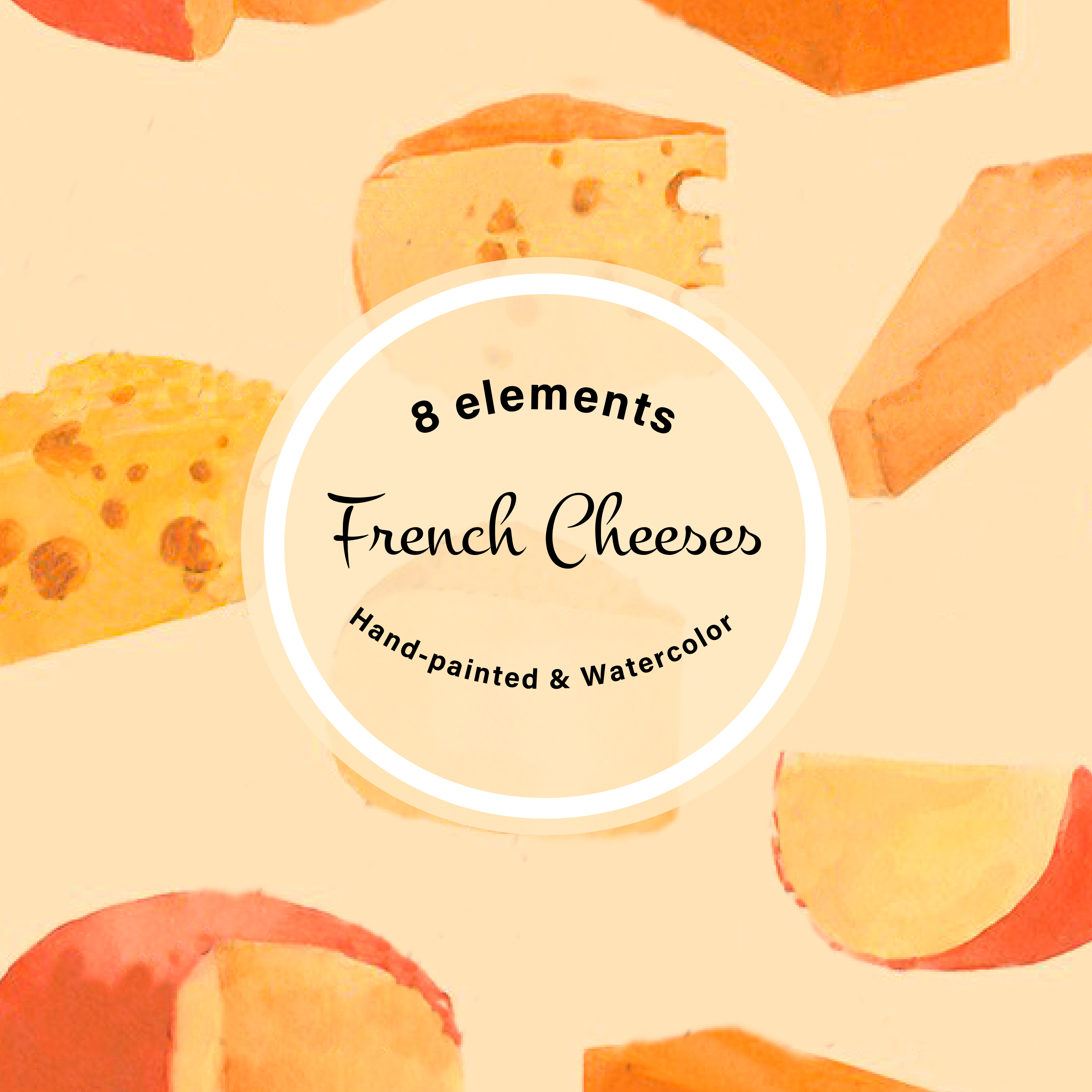 Cover of colorful images of french cheeses.
