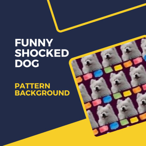 Funny, Shocked Dog Pattern/Background.