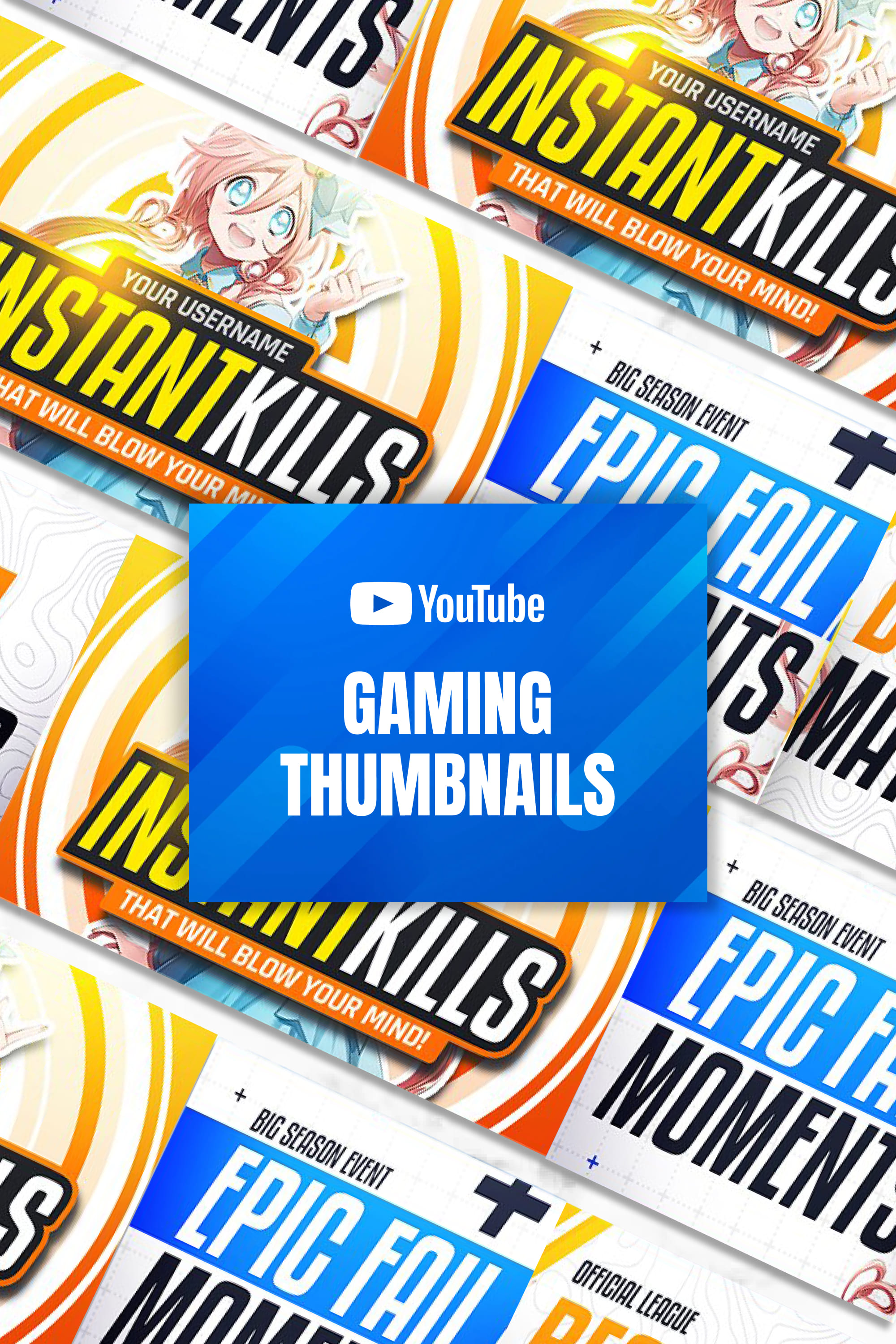 Gaming Youtube Thumbnails Pack 09 - pinterest image preview.