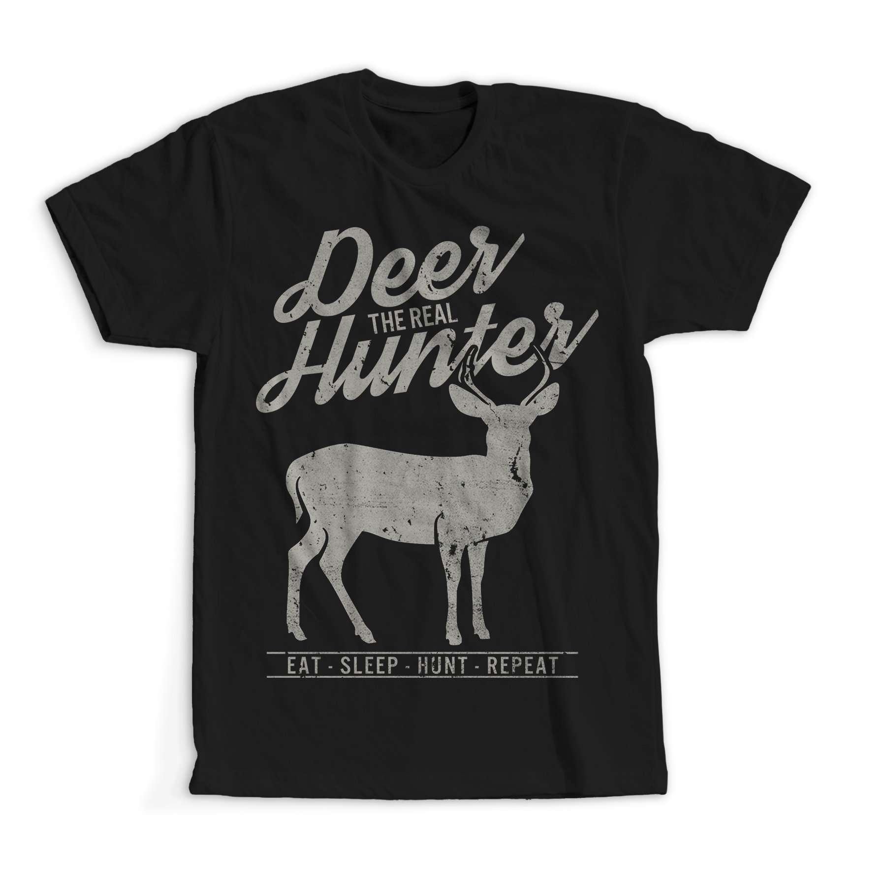 Classic black t-shirt with a cute deer.