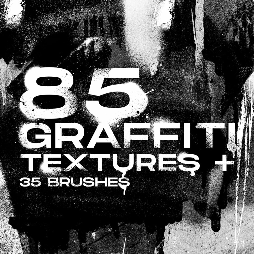 Graffiti Texture and brushes for Procreate - MasterBundles