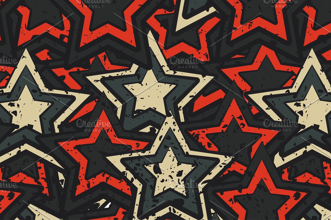 So stylish grunge stars collection.