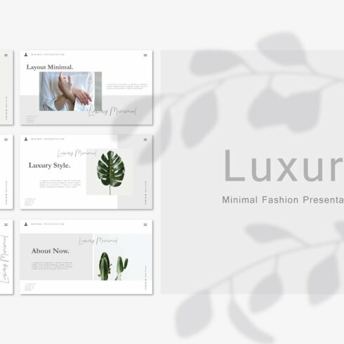 Luxury - Minimal Corporate Design Powerpoint Template | Master Bundles