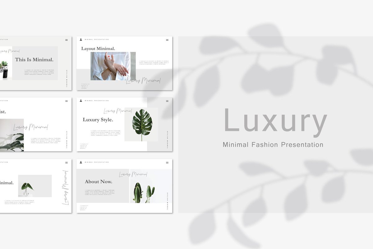 Cover image of Luxury - Minimal Template.