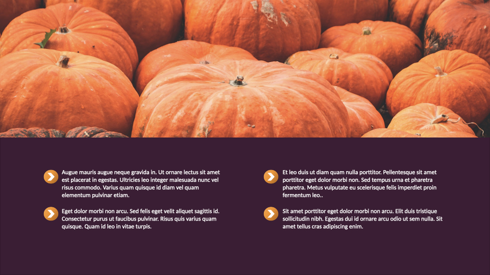 Pumpkin illustration with a description.