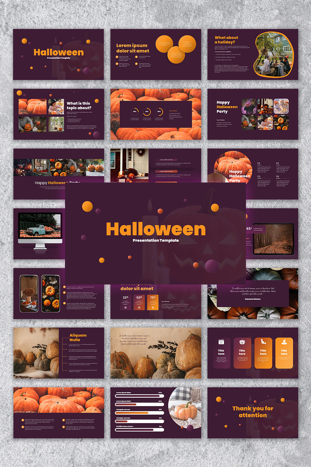 halloween presentation template 1000e1500
