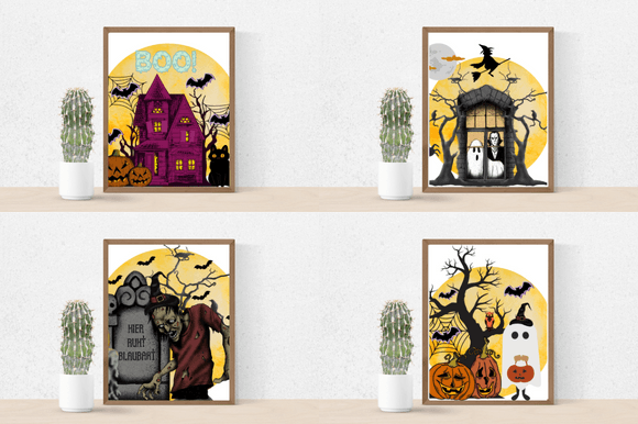 Four posters to decorate your flat for Halloween celebrating.