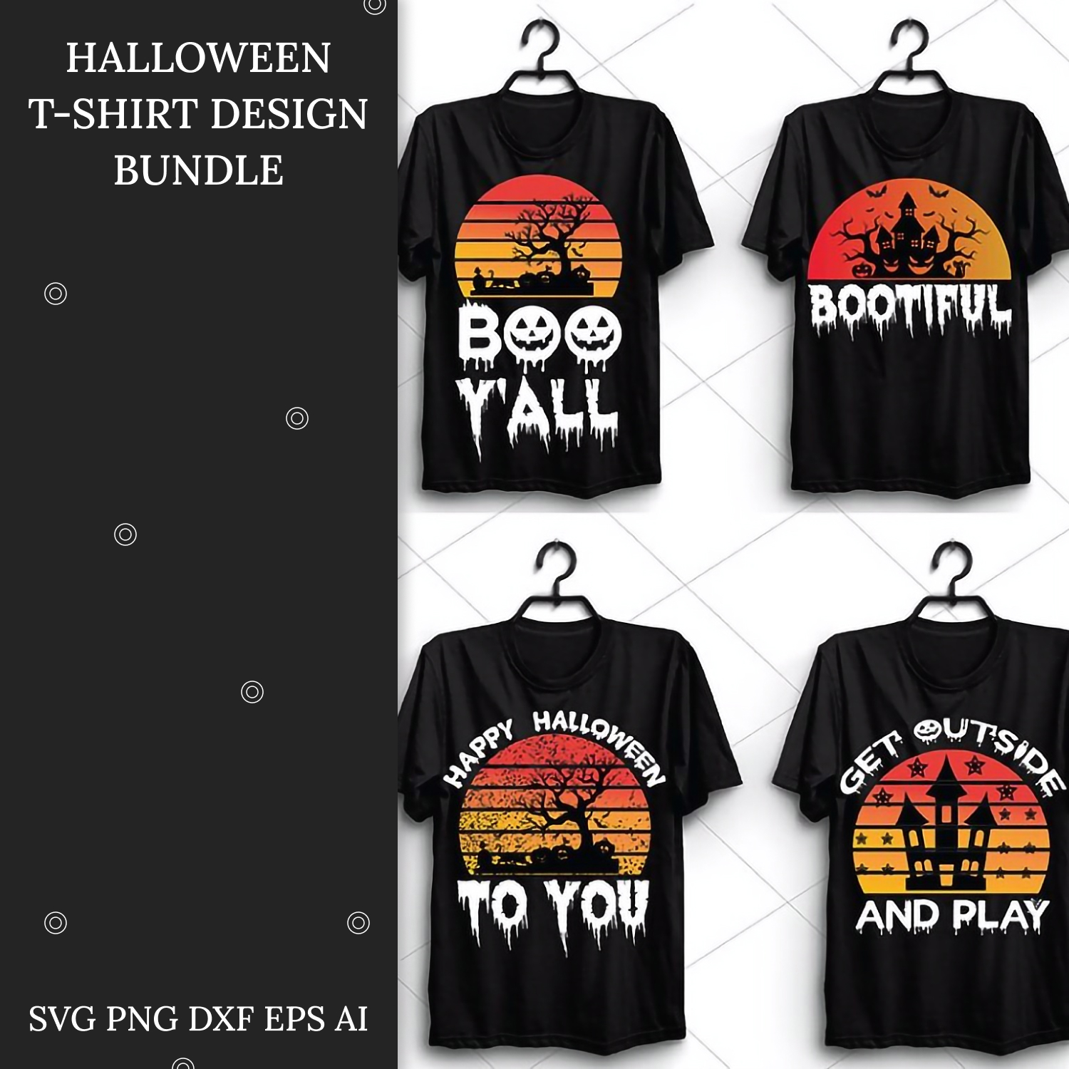 Halloween T-Shirt Design Bundle - Buy t-shirt designs