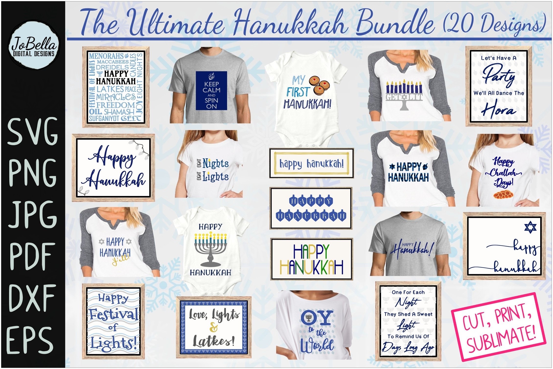 The Ultimate Hanukkah Bundle (20 Designs)