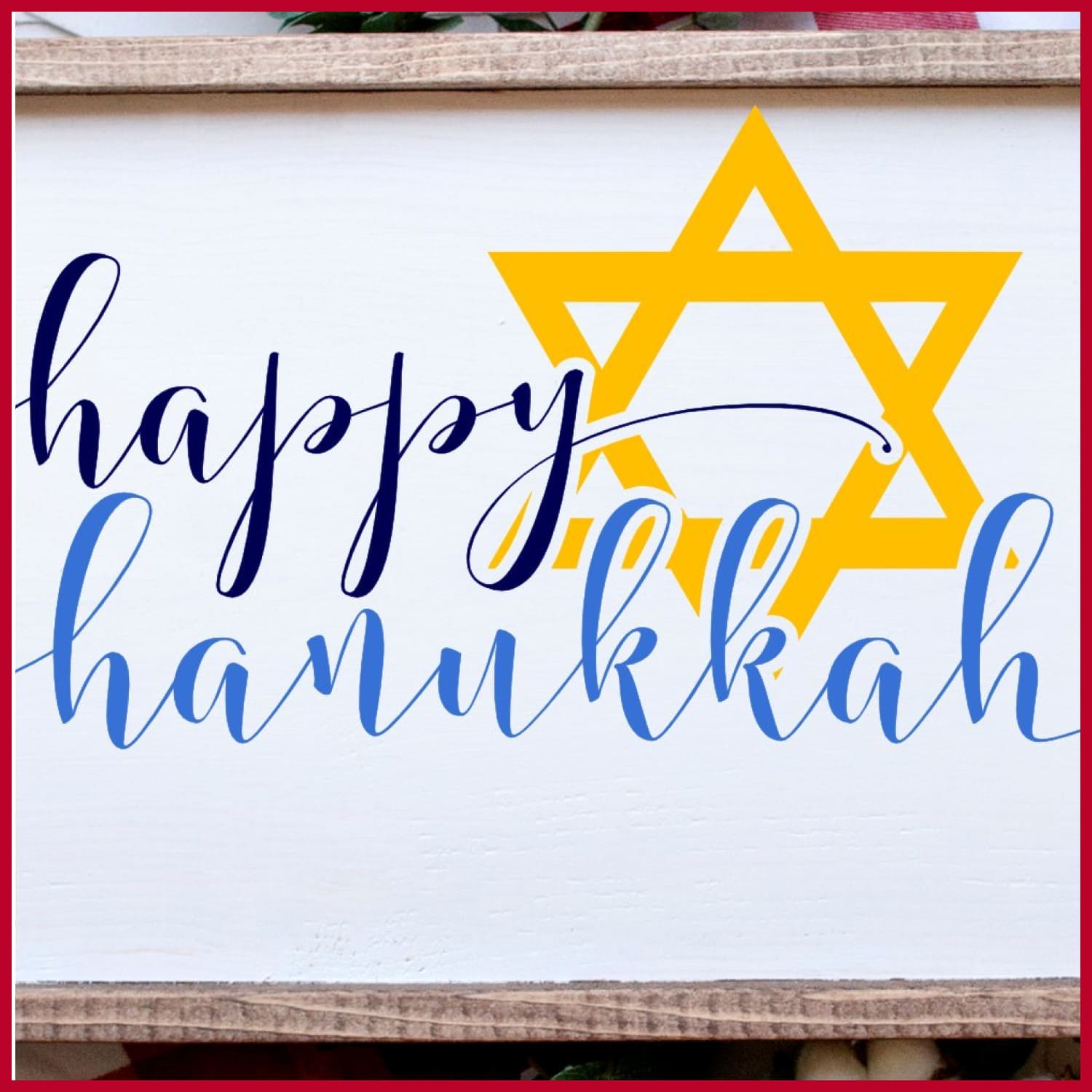 Happy Hanukkah - A Holiday SVG Cover.
