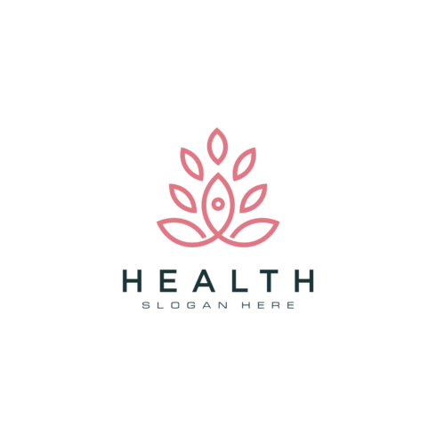 Yoga Logo with Leaf Template cover image.