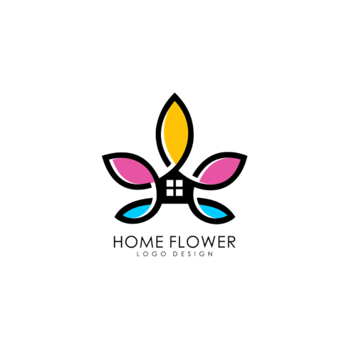 Home Flower Logo Vector Premium presentation.