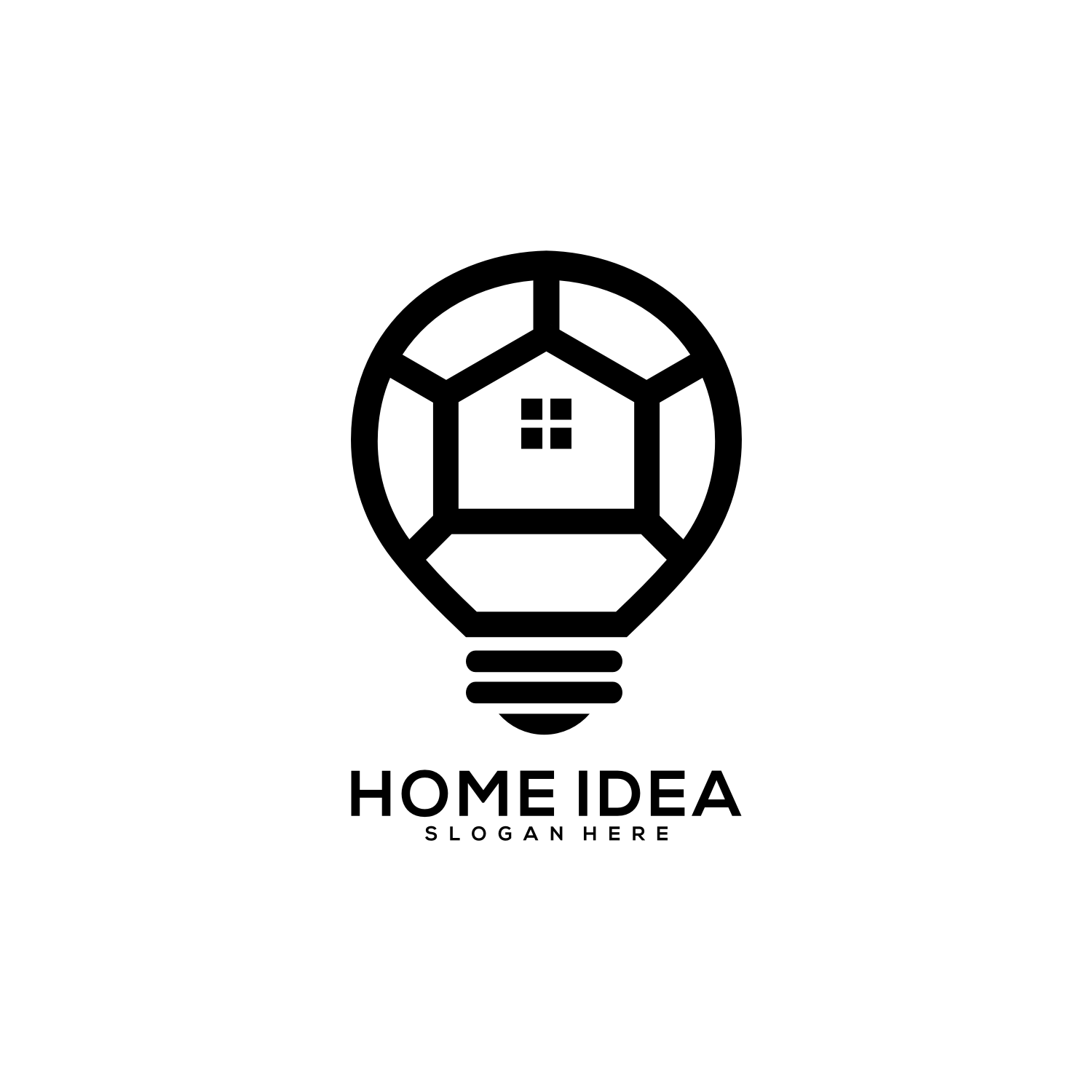 Home Idea Logo Vector Design presentation.