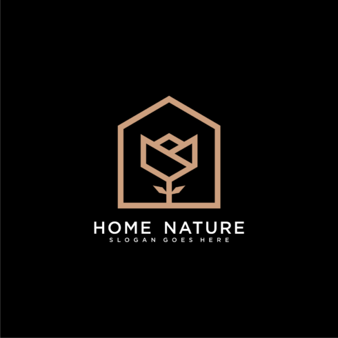 Home Nature Logo Vector Design presentation.