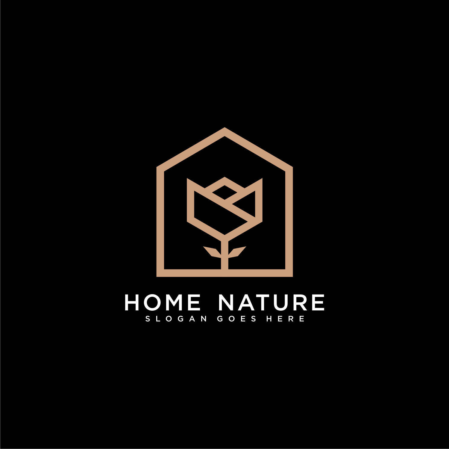 Home Nature Logo Vector Design presentation.