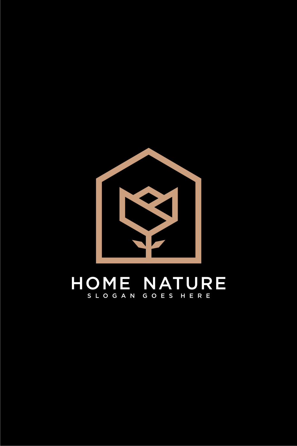 Home Nature Logo Vector Design Pinterest preview.